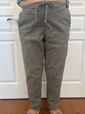 Men's Olive Drawstring Casual Pants